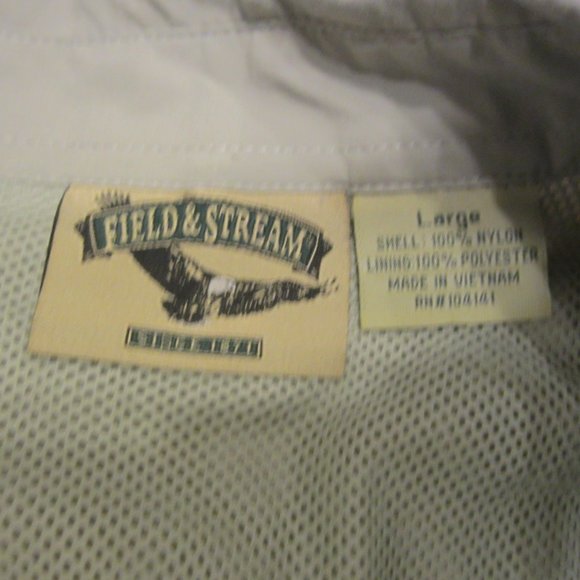 FIELD & STREAM LONG SLEEVE, VENTED BUTTON DOWN OUTDOOR SHIRT, LARGE - Picture 10 of 10